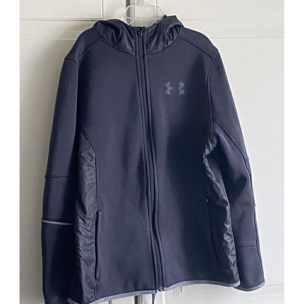 Under Armour Youth Size M Black‎ Hooded Jacket